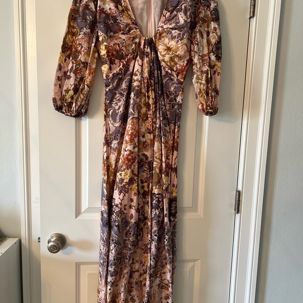 Anna Cate Floral Long Sleeve Dress